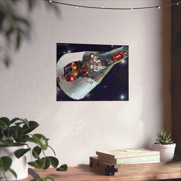 1394056130352958539_2048.jpeg Two-man Gemini Spacecraft in Flight - NASA (c. 1965) - Space Age Poster Print