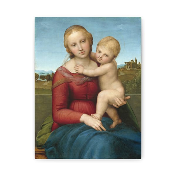 13969666718792690567_2048.jpeg The Small Cowper Madonna - Raphael (c. 1504-05) - Renaissance Canvas Print