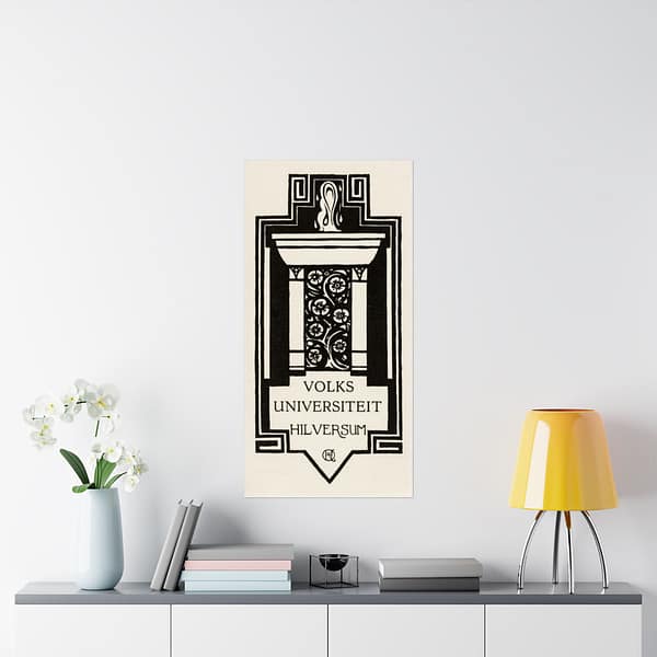 14073511569448549944_2048-1.jpeg Zuil, Volksuniversiteit Hilversum - Richard Roland Holst (1920) - Art Deco Poster Print