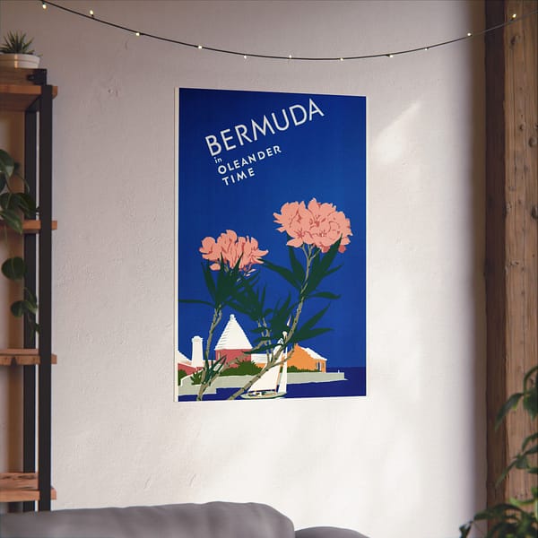 14212570680444153318_2048.jpeg Bermuda in Oleander Time Adolph Treidler (1952) - Vintage Travel Poster Print