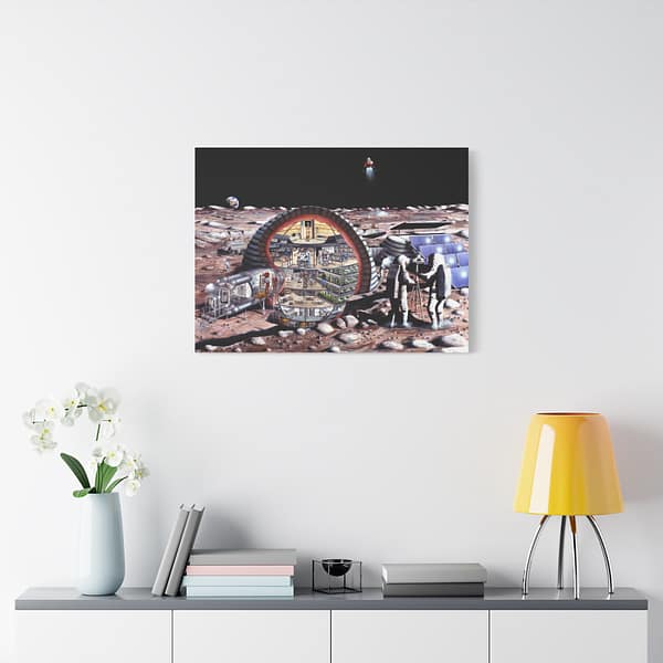 14219839247625741772_2048.jpeg Inflatable Module for Lunar Base - NASA (1989) - Space Age Canvas Print