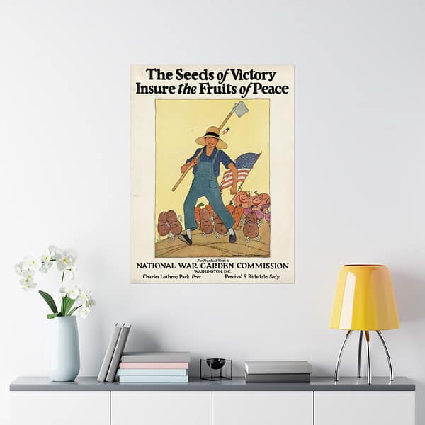 14286270070006016166_2048.jpeg The Seeds of Victory Insure the Fruits of Peace - Maginel Wright Enright (1919) - Patriotic Poster Print