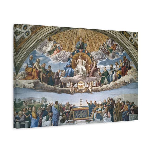 14309611611720662488_2048.jpeg The Disputation of the Holy Sacrament - Raphael (1509-10) - Renaissance Canvas Print