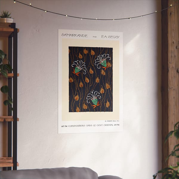 14359759544664231559_2048.jpeg Flower Pattern Pochoir Print - Compositions dans le Gout Oriental - E. A. Séguy (1914) - Art Deco Poster Print