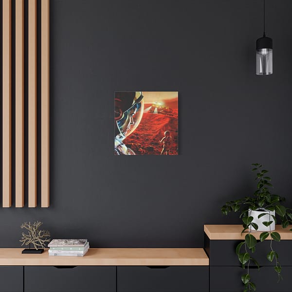 1438909443577133799_2048.jpeg Astronauts Walking on Mars During a Dust Storm - NASA, Paul DiMare (1989) - Space Age Canvas Print