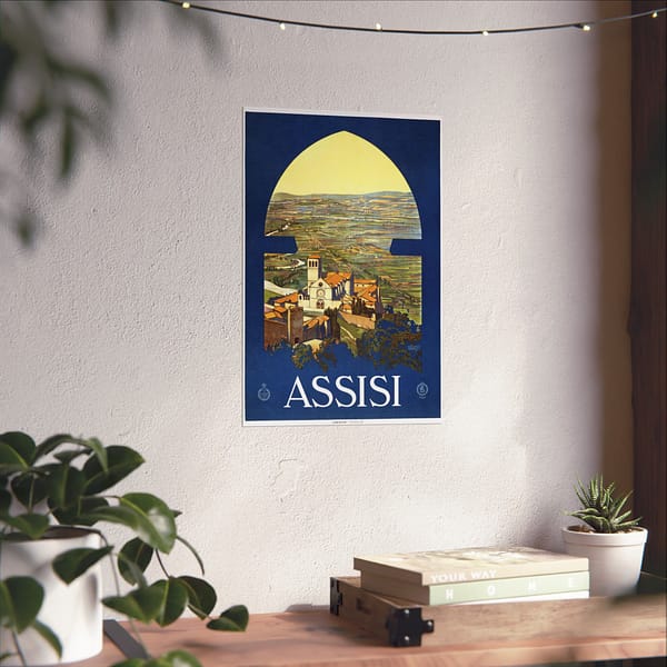 14396674756467523930_2048.jpeg Assisi, Italy - ENIT Italian National Tourist Board - Vittorio Grassi (c. 1920) - Vintage Travel Poster Print