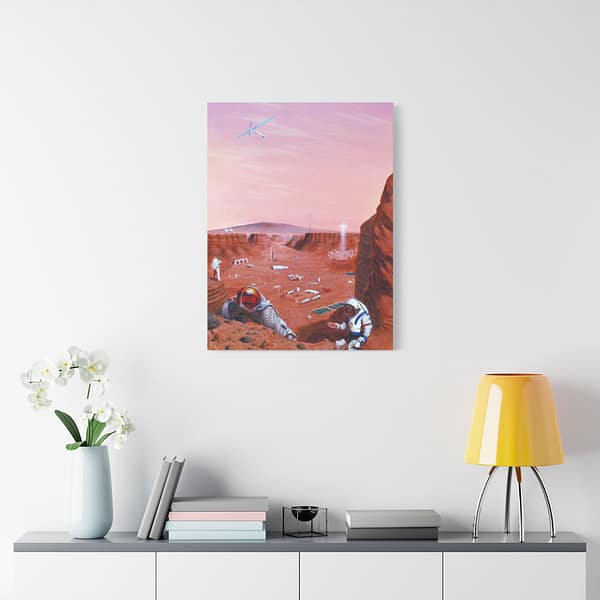 14606105028207304215_2048.jpeg Exploration of the Surface of Mars - NASA (2005) - Space Age Canvas Print