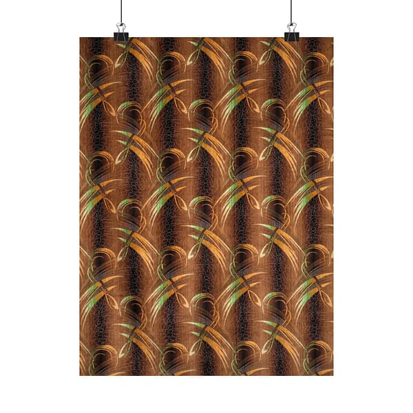 14666124226443381796_2048.jpeg Stylized Leaf Velvet Fabric Pattern (c. 1930s) - Art Deco Poster Print