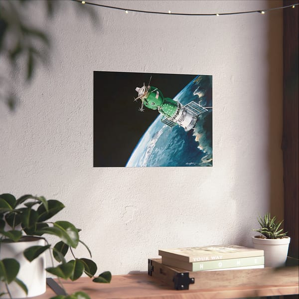 14736466189052434475_2048.jpeg The Soyuz 19 ASTP Spacecraft - NASA, Paul Fjeld (1975) - Space Age Poster Print