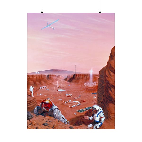 14770654330654199450_2048.jpeg Exploration of the Surface of Mars - NASA (2005) - Space Age Poster Print