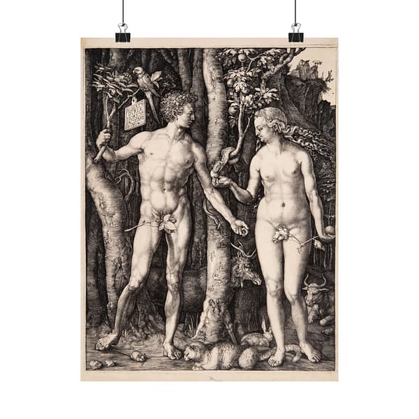 14791040639136054028_2048.jpeg Adam and Eve - Albrecht Dürer (1504) - Renaissance Poster Print