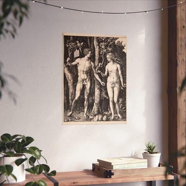 14816904951989978920_2048.jpeg Adam and Eve - Albrecht Dürer (1504) - Renaissance Poster Print