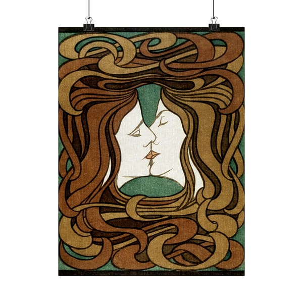 1483006052533491545_2048.jpeg The Kiss - Peter Behrens (1898) - Art Nouveau Poster Print