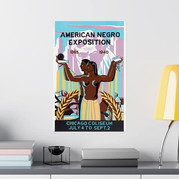 14912839665621548898_2048.jpeg American Negro Exposition - Robert Savon Pious (1940) - Art Deco Poster Print