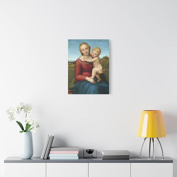 14940881438513040334_2048.jpeg The Small Cowper Madonna - Raphael (c. 1504-05) - Renaissance Canvas Print