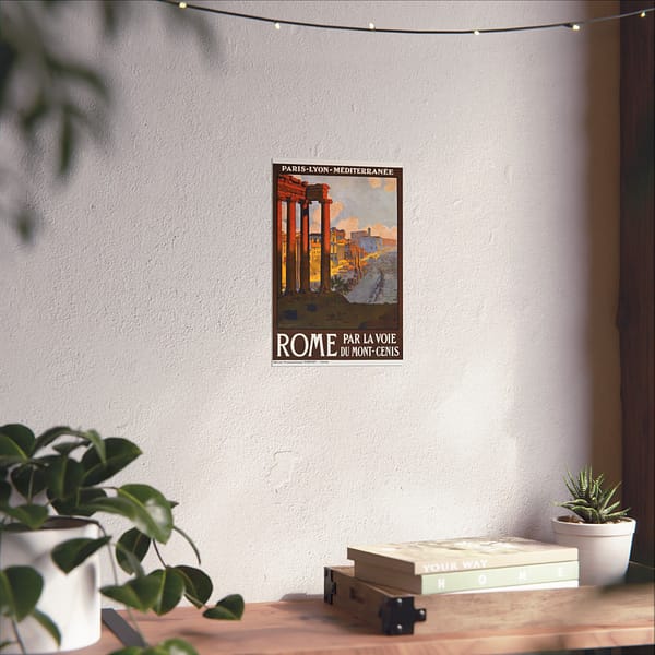 14941521354431825521_2048.jpeg Rome via the Mont-Cenis Route - Géo Dorival (1920) - Vintage Travel Poster Print