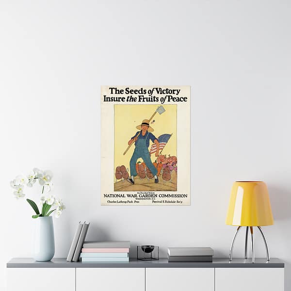 1506526242261823035_2048.jpeg The Seeds of Victory Insure the Fruits of Peace - Maginel Wright Enright (1919) - Patriotic Poster Print