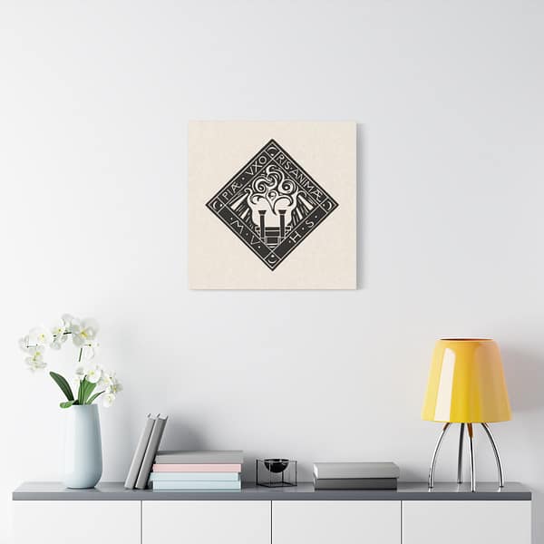 15076502589433989107_2048.jpeg Vignette in Memory of Mary Vincentia Huizinga-Schorer - Richard Roland Holst (1919) - Art Deco Canvas Print