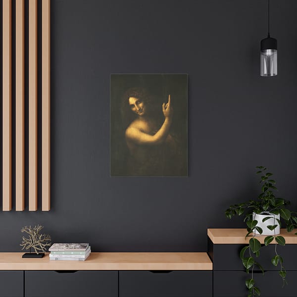 15103296527601888640_2048.jpeg Saint John the Baptist - Leonardo da Vinci (c. 1513-16) - Renaissance Canvas Print