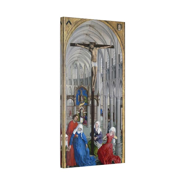 15133212455814491886_2048.jpeg The Seven Sacraments Altarpiece - Central Panel - Rogier van der Weyden (c. 1445-1450) - Medieval Canvas Print