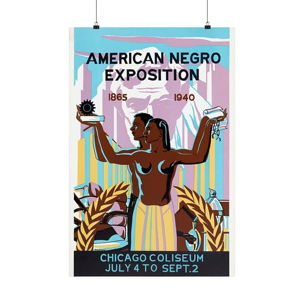 15145325157223880061_2048.jpeg American Negro Exposition - Robert Savon Pious (1940) - Art Deco Poster Print