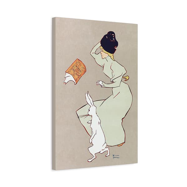15192677873453380747_2048.jpeg Advertisement for a March issue of Harper's New Monthly Magazine - Edward Penfield (c. 1895-1900) - Vintage Art Canvas Print