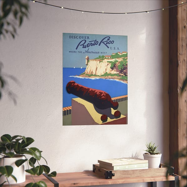 15221090426315449157_2048.jpeg Discover Puerto Rico U.S.A. - Where the Americas Meet - Frank S. Nicholson (1936) - Vintage Travel Poster Print