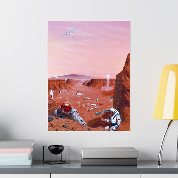15318122558399343898_2048.jpeg Exploration of the Surface of Mars - NASA (2005) - Space Age Poster Print