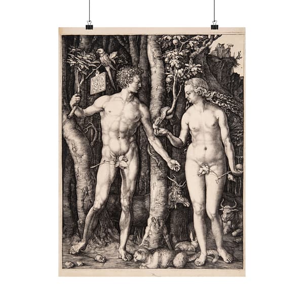 15343161178658713788_2048.jpeg Adam and Eve - Albrecht Dürer (1504) - Renaissance Poster Print