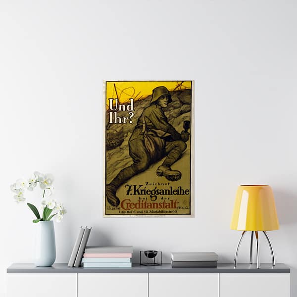 15377627103120579778_2048.jpeg Und Ihr? - Zeichnet 7 Kriegsanleihe - Alfred Roller (1917) - Patriotic WWI Poster Print