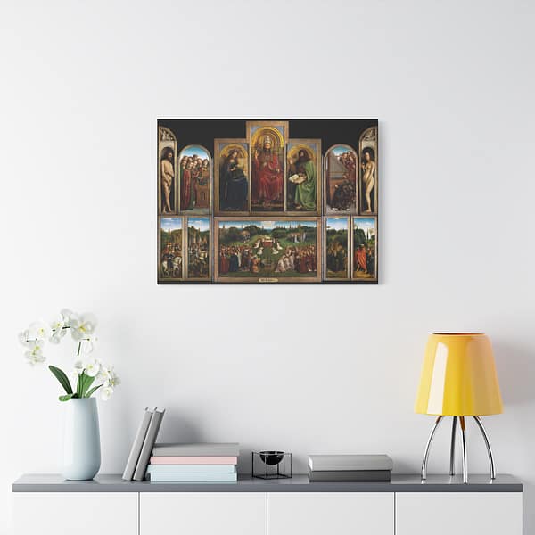 15378730486214153604_2048.jpeg The Ghent Altarpiece - Jan van Eyck (c. 1432) - Medieval Canvas Print