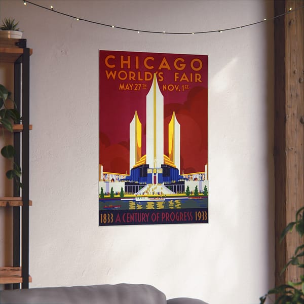 15472698084280947971_2048.jpeg Chicago World's Fair - A Century of Progress (1933) - Art Deco Poster Print