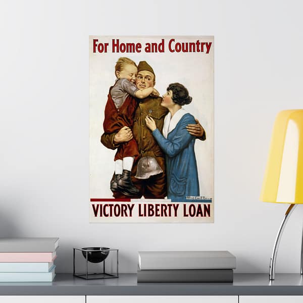 15563331746575340376_2048.jpeg For Home and Country - Victory Liberty Loan - Alfred Everitt Orr (1918) - Patriotic WWI Poster Print