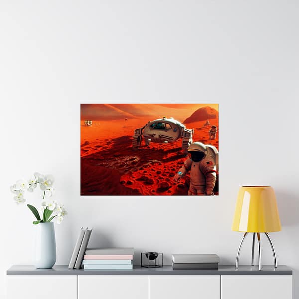15641164327150906822_2048.jpeg Humans on Mars - NASA, Pat Rawlings (1995) - Space Age Poster Print