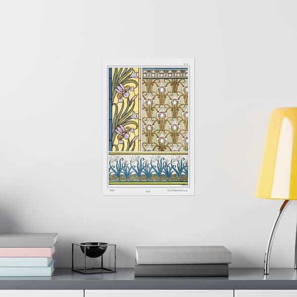 1589804929280518566_2048.jpeg Iris from La Plante et ses Applications Ornementales - Maurice Pillard Verneuil (1896) - Art Nouveau Poster Print