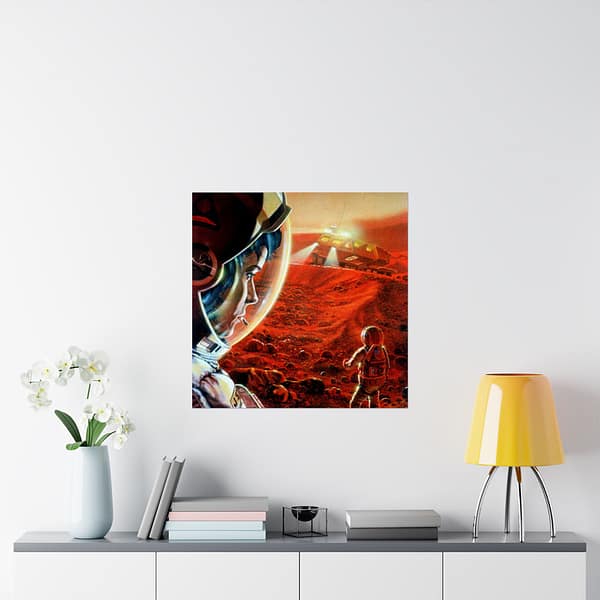 16103050074379644544_2048.jpeg Astronauts Walking on Mars During a Dust Storm - NASA, Paul DiMare (1989) - Space Age Poster Print