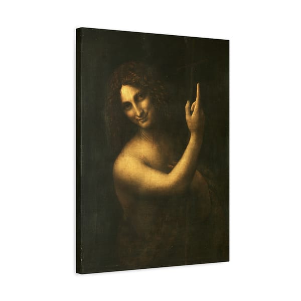 16232662774821177627_2048.jpeg Saint John the Baptist - Leonardo da Vinci (c. 1513-16) - Renaissance Canvas Print