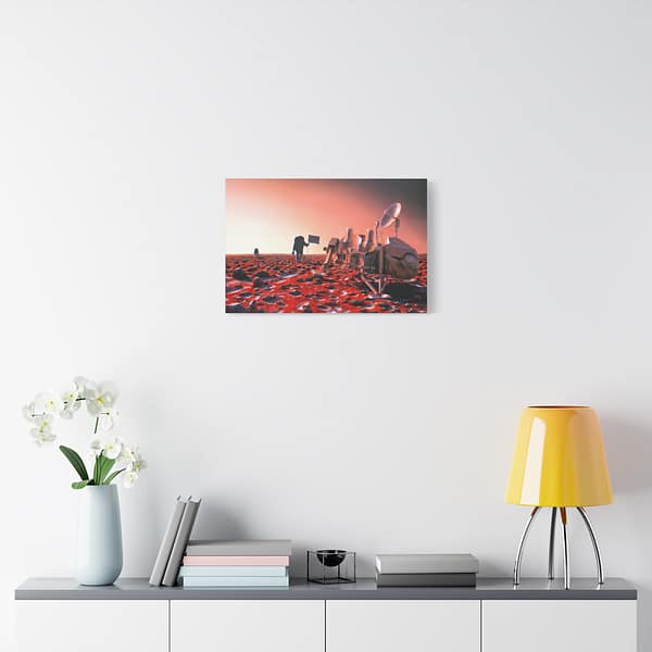 16260389417733014013_2048.jpeg Astronauts Approach Viking 2 - NASA, Pat Rawlings (1991) - Space Age Canvas Print