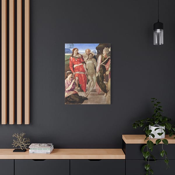 16415844659000025039_2048-1.jpeg The Entombment - Michelangelo (c. 1500-01) - Renaissance Canvas Print