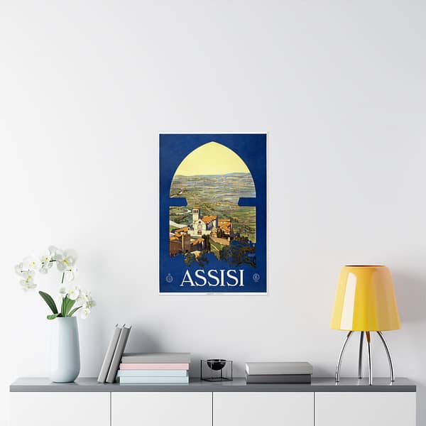 16419531506173439703_2048.jpeg Assisi, Italy - ENIT Italian National Tourist Board - Vittorio Grassi (c. 1920) - Vintage Travel Poster Print