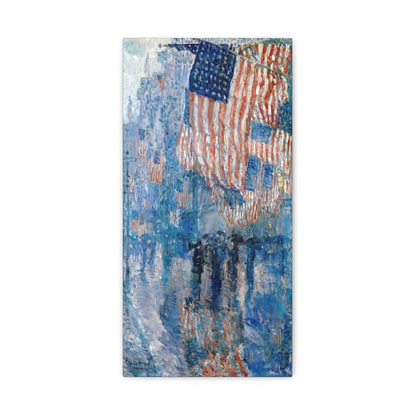 16424836180099627723_2048.jpeg The Avenue in the Rain - Frederick Childe Hassam (1917) - Patriotic Canvas Print