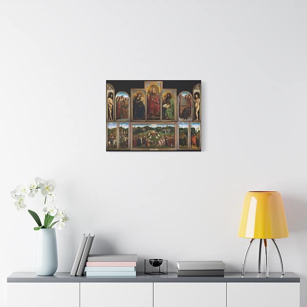 16432039497159418039_2048.jpeg The Ghent Altarpiece - Jan van Eyck (c. 1432) - Medieval Canvas Print
