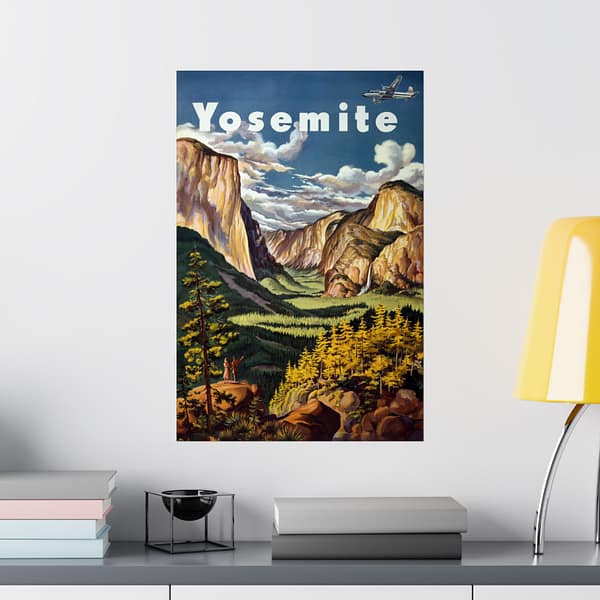 16433856709019769126_2048.jpeg Yosemite - United Air Lines - Joseph Fehér (1945) - Vintage Travel Poster Print