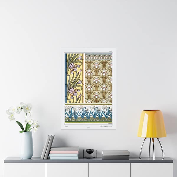 16562301197154147736_2048.jpeg Iris from La Plante et ses Applications Ornementales - Maurice Pillard Verneuil (1896) - Art Nouveau Poster Print