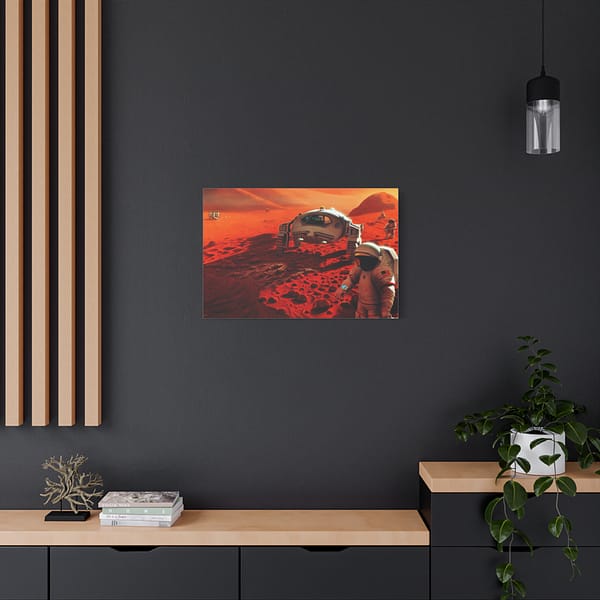 166787500823937299_2048.jpeg Humans on Mars - NASA, Pat Rawlings (1995) - Space Age Canvas Print