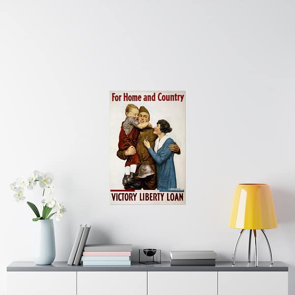 16679311421421567818_2048.jpeg For Home and Country - Victory Liberty Loan - Alfred Everitt Orr (1918) - Patriotic WWI Poster Print