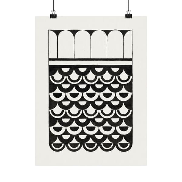 16762742168780888058_2048.jpeg Ornament of Scales (Ornament van Schubben) - Samuel Jessurun de Mesquita - Art Deco Poster Print