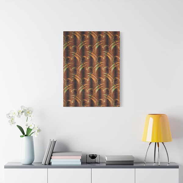 16803886183872792171_2048.jpeg Stylized Leaf Velvet Fabric Pattern (c. 1930s) - Art Deco Canvas Print