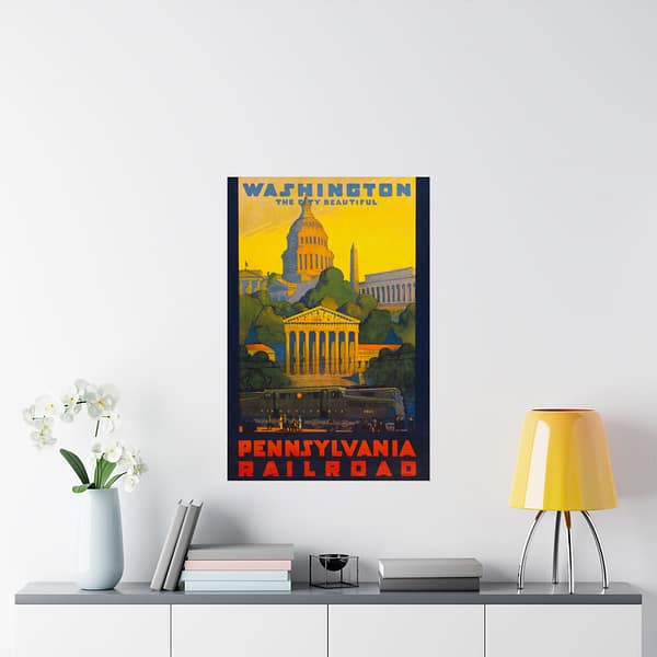 16870326271141693848_2048.jpeg Washington, the City Beautiful - Pennsylvania Railroad - Grif Teller (1940) - Vintage Travel Poster Print