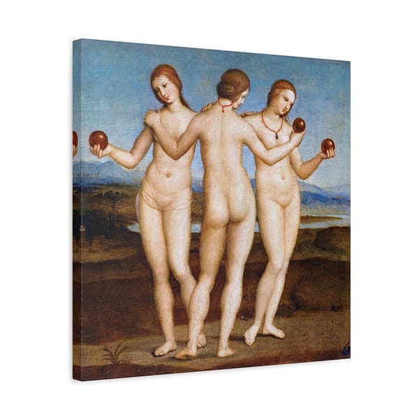 17013409065148184716_2048.jpeg The Three Graces - Raphael (c. 1503-05) - Renaissance Canvas Print